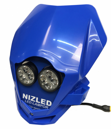TM Racing 2015-2019, blå, kallvit 1xE40F (50W) lampkåpa i gruppen Bilstereo / LED-lys / Enduro / Hjelmsæt & lampedæksler hos BRL Electronics (871TMB19E40F)