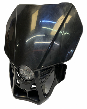 TM Racing 2020-2022, svart, kallvit 1xE40F (drar 50W) lampkåpa i gruppen Bilstereo / LED-lys / Enduro / Hjelmsæt & lampedæksler hos BRL Electronics (871TMS20E40F)