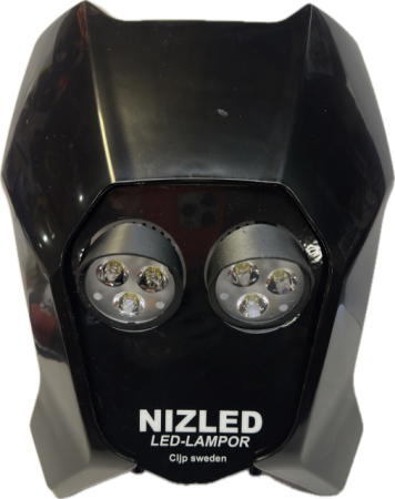 Dubbelljus kallvit 70w Triumph 2024-, svart, 2xE306k NIZLED i gruppen Bilstereo / LED-lys / Enduro / Hvad passer til min motorcykel / Triumph / 2024- hos BRL (871TRIUMPHS24E30F)