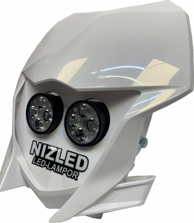 Yamaha WR 2019-2023, vit, kallvit 2xE40F (100W) lampkåpa i gruppen Bilstereo / LED-lys / Enduro / Hjelmsæt & lampedæksler hos BRL Electronics (871YAMV19E40F)