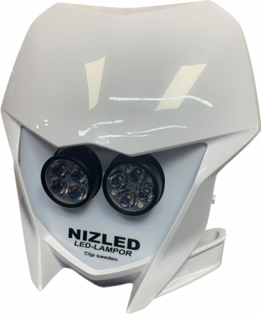 Dubbelkåpa insteg 80w Yamaha WR vit 2019-2024, NIZLED R40DRL i gruppen Bilstereo / LED-lys / Enduro / Hvad passer til min motorcykel / Yamaha / 2019- hos BRL Electronics (871YAMV19R40D)