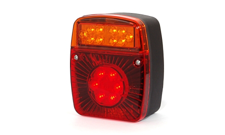 Strands Baglygter 3-Kammer LED 12/24V, Bag/Bremsning/Blinklys i gruppen Baklys hos BRL (872800050)
