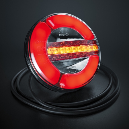 Strands Baglygten LED 3 Kamre 12-24V,142Mm Diameter Pos/Back/Dimm i gruppen Baklys hos BRL (872800154)