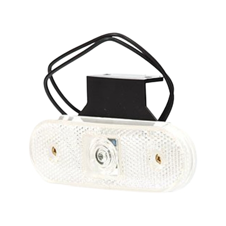 Strands Pos. Lys Hvid 12-24V Med Fæste, Og Reflex. E-mærket. LED i gruppen Bilstereo / LED-lys / Monteringstilbehør / Refleks hos BRL (872800194)