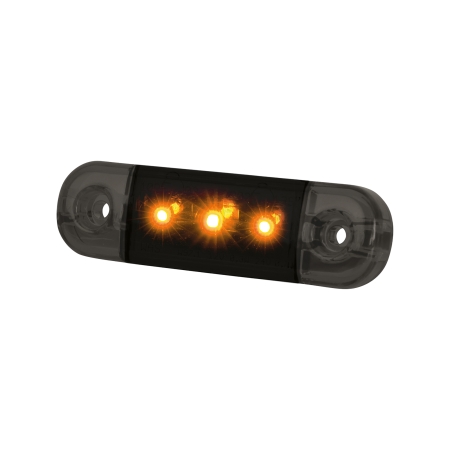Strands Dark Knight Slim Sidomarkering 3 LED, Orange LED, Klart Glas i gruppen Bilstereo / LED-lys / LED-lamper / Ekstra lys hos BRL (872800332)