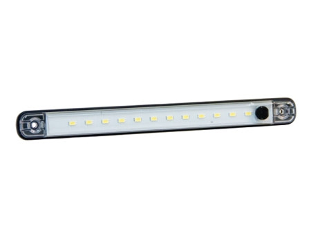Strands Interiørbelysning Hvid 237Mm Med Knap, 12V i gruppen Interiørbelysning hos BRL (87280033912)