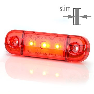 Strands Slim Bagpositionslys 3 LED, DT i gruppen Positionslys hos BRL (872800341DT)