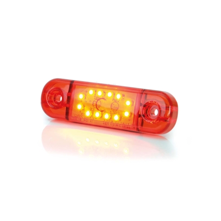 Strands Positionslys Rød Slim 12 LED, 9-36V IP68. E-mærket. i gruppen Positionslys hos BRL (872800344)