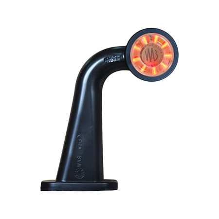 Strands Gummiarm Hvid/Rød LED Venstre, Klarglas. E-mærket 12-24V i gruppen Bilstereo / LED-lys / LED-lamper / Ekstra lys hos BRL (872800372VN)