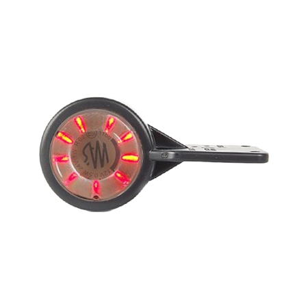 Strands Gummiarm Hvid/Rød LED M. Flad, Klarglas. E-mærket 12-24V i gruppen Bilstereo / LED-lys / LED-lamper / Ekstra lys hos BRL (872800373N)