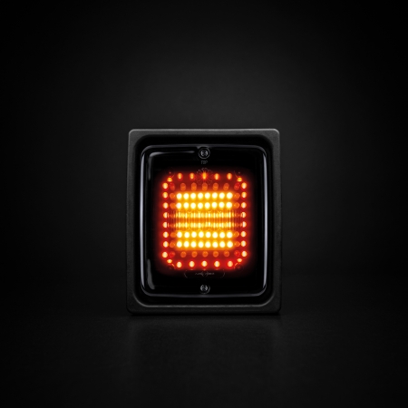 Strands Dark Knight Square Ize LED, Bag/ Bremse/ Blinklys i gruppen Baklys hos BRL (872800630)