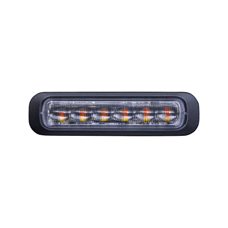 Strands Dark Knight Riktat Blixtlys Orange 6 LED Klar Linse i gruppen Bilstereo / LED-lys / LED-lamper / Blitzlys hos BRL (872850403)