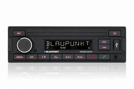 Blaupunkt Madrid 200 BT, retro bilstereo med Bluetooth i gruppen Bilstereo / Autoradio / 1DIN hos BRL Electronics (872MADRID200BT)