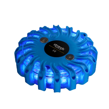 Strands Varning/Riktat Blinklys Kugle Blå LED, 6-Pak i Taske i gruppen Bilstereo / LED-lys / LED-lamper / Blitzlys hos BRL (872TD90002B)