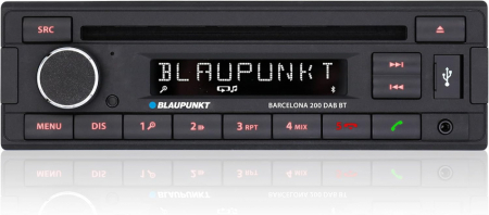 Blaupunkt Barcelona 200 DAB BT, retro bilstereo med Bluetooth og DAB i gruppen Bilstereo / Autoradio / 1DIN hos BRL (873BARCELONA200DABBT)
