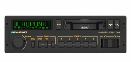 Blaupunkt Hamburg SQM 23, retro bilstereo med Bluetooth og DAB i gruppen Bilstereo / Autoradio / 1DIN hos BRL (873HAMBURGSQM23DAB)