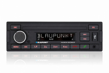 Blaupunkt Valencia 200 DAB BT, retro bilstereo med Bluetooth i gruppen Bilstereo / Autoradio / 1DIN hos BRL (873VALENCIA200DABBT)