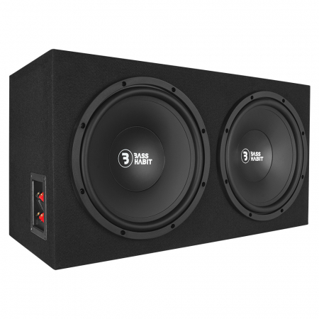 Bass Habit Play PL212, 2x12 tum portad baslåda i gruppen Bilstereo / Bas / Passiv subwoofer hos BRL Electronics (890PL212)