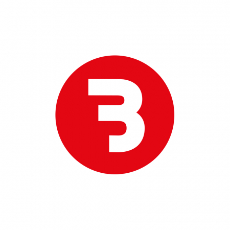 Bass Habit B-klistermärke 7x7cm, röd och vit i gruppen Bilstereo / Tilbehør / Merchandise hos BRL Electronics (899BROUNDFR)