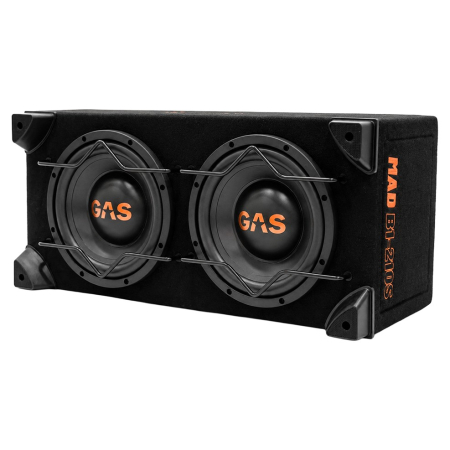 GAS MAD B1-210S, lukket 2x10-tommer basboks i gruppen Bilstereo / Bas / Passiv subwoofer hos BRL (900MADB1210S)