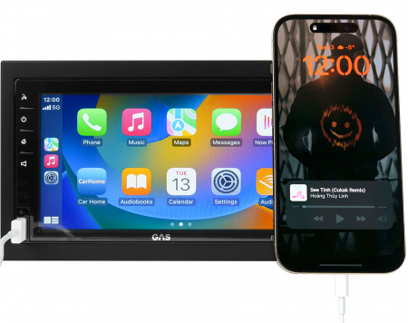 GAS MAX MV250-BTD, bilstereo med Apple CarPlay, Bluetooth, handsfree og DAB+ i gruppen Bilstereo / Autoradio / 2DIN hos BRL Electronics (900MAXMV250BTD)