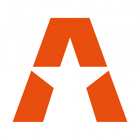 GAS A STAR-klistermærke 15.5x14cm, orange i gruppen Bilstereo / Tilbehør / Merchandise hos BRL Electronics (909ASTARCO)