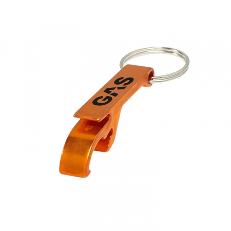 GAS nyckelring med kapsylöppnare, orange i gruppen Bilstereo / Tilbehør / Merchandise hos BRL Electronics (909KAPSYLGASO)