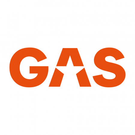 GAS-klistermärke 45x15.5cm, orange i gruppen Bilstereo / Tilbehør / Merchandise hos BRL Electronics (909LOGOCLO)