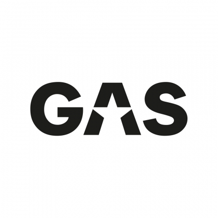 GAS-klistremerke 23x8cm, svart i gruppen Bilstereo / Tilbehør / Merchandise hos BRL Electronics (909LOGOCMB)