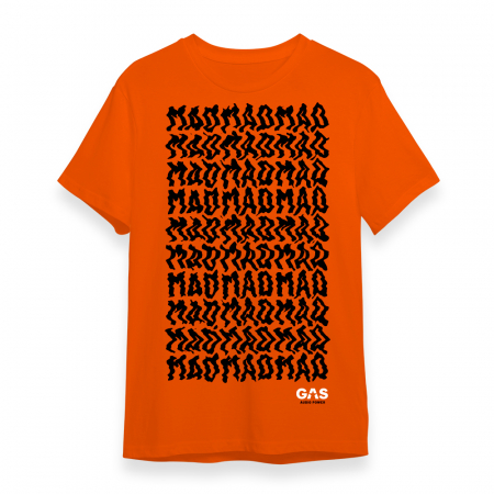 Orange GAS MAD T-shirt, large i gruppen Bilstereo / Tilbehør / Merchandise hos BRL Electronics (909TSHIRTOMADL)