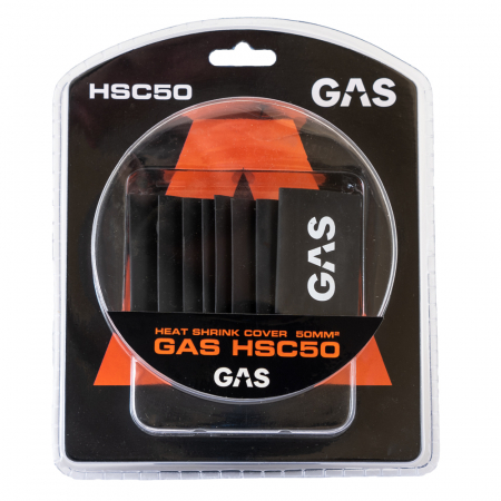 GAS 10-pack 50mm² krympslang, svart i gruppen Bilstereo / Tilbehør / Monteringstilbehør hos BRL Electronics (910HSC50)