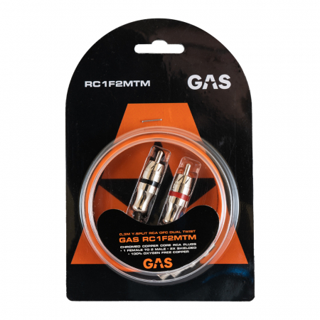 GAS RC1F2MTM Y-splitt 1F2M, 30 cm i gruppen Bilstereo / Kabler / Signalkabler hos BRL (910RC1F2MTM)