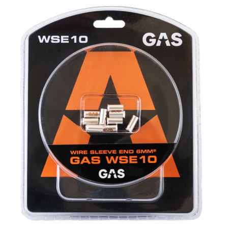 GAS 10-pack änd-/kabelhylsor, 6mm²-kabel i gruppen Bilstereo / Tilbehør / Monteringstilbehør hos BRL Electronics (910WSE10)