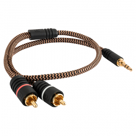 Proson Arctic 3.5mm-2x RCA-han, 0.5 meter i gruppen Bilstereo / Smartphone i bilen / Tilbehør til mobiltelefonen hos BRL Electronics (991AR352RCA05)