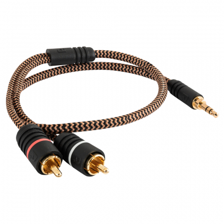 Proson Arctic 3.5mm-2x RCA-hane, 0.5 meter i gruppen Bilstereo / Smartphone i bilen / Tilbehør til mobiltelefonen hos BRL Electronics (991AR352RCA05)