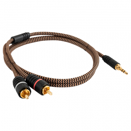 Proson Arctic 3.5mm-2x RCA-han, 1 meter i gruppen Bilstereo / Smartphone i bilen / Tilbehør til mobiltelefonen hos BRL Electronics (991AR352RCA1)