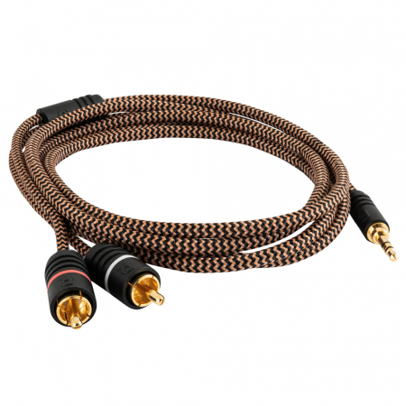 Proson Arctic 3.5mm-2x RCA-han, 2 meter i gruppen Bilstereo / Smartphone i bilen / Tilbehør til mobiltelefonen hos BRL Electronics (991AR352RCA2)