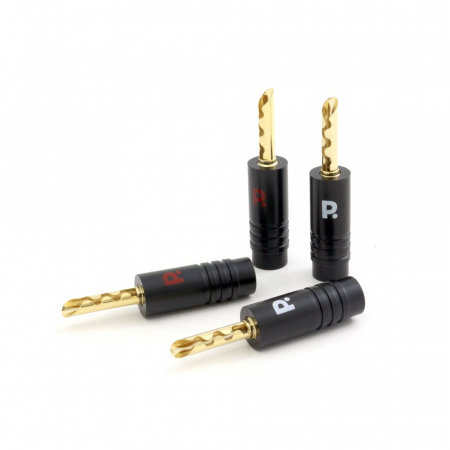 Proson Arctic bananstik med metalhus, 4-pak i gruppen Bilstereo / Kabler / Kabeltilbehør hos BRL Electronics (991ARBAN4)