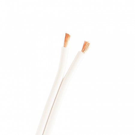 Proson Arctic 2x1.5 mm² hvid højttalerkabel, løbende meter i gruppen Hjemmestereo / Kabler / Højttalerkabel hos BRL Electronics (991ARSC2X15W)