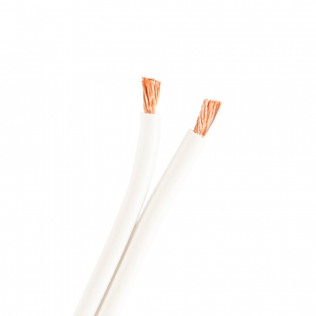 Proson Arctic 2x2.5 mm² hvid højttalerkabel, løbende meter i gruppen Hjemmestereo / Kabler / Højttalerkabel hos BRL Electronics (991ARSC2X25W)