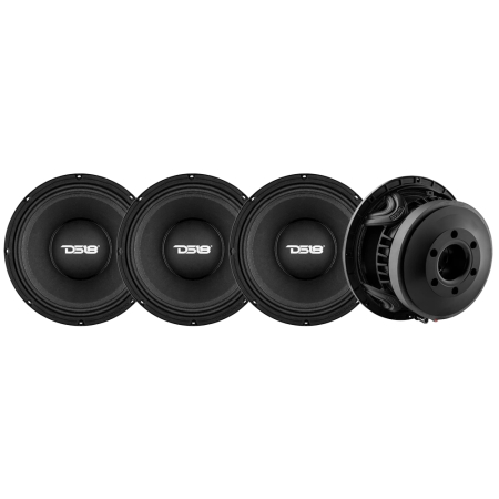 4-pack DS18 10XL1400-4, 10 tommers mellemtonebas i gruppen Bilstereo / Bilhøjttalere / Bas-/Mellemtoner hos BRL (SET10XL4004X4)