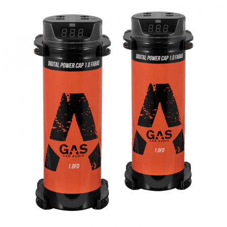 2-pak GAS CC1FD Strømkondensator 1.0F Standard i gruppen Bilstereo / Tilbehør / Powerkondensatorer hos BRL Electronics (SET2XCC1FD)