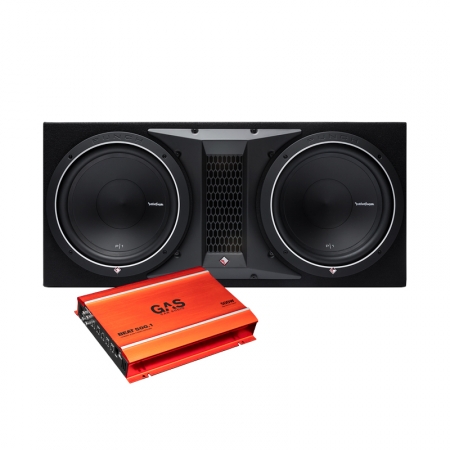 Rockford Fosgate P1-2x12 & GAS BEAT 500.1 i gruppen Pakkeløsninger / Pakker til bilen / Baspakke hos BRL (SET510P12X5001)