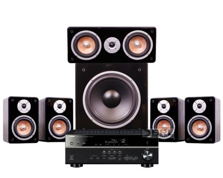 Yamaha RX-V479 & System One högtalarsystem i gruppen Pakkeløsninger / Pakker til hjemmet / Hjemmebiograf & Hjemmebiografpakker hos BRL (SET815SBC62PKT2)