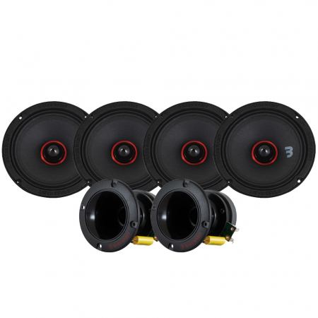 Bass Habit SPL Elite SE165M & SP35H SPL-pakke, medium i gruppen Pakkeløsninger / Pakker til bilen / SPL Højttalerpakke hos BRL Electronics (SET890SE165P1)