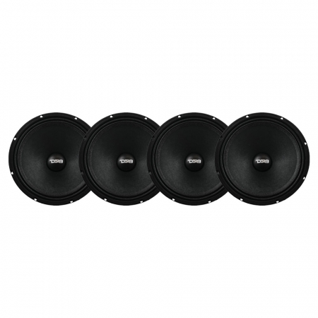 4-pak DS18 8PRO400MR-4, 8 tommer midbas i gruppen Bilstereo / Bilhøjttalere / Bas-/Mellemtoner hos BRL Electronics (SET8PRO400MR4X4)