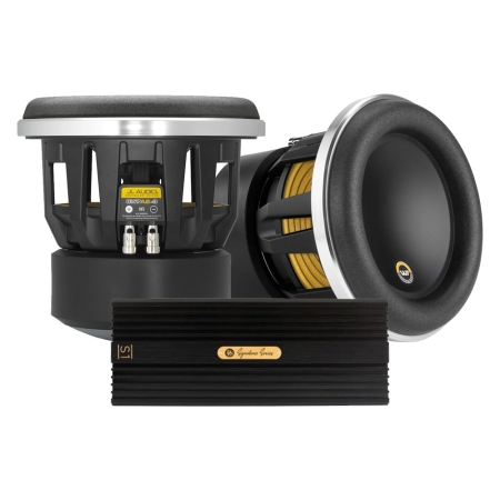 2-pak JL Audio 8W7AE-3 med DLS Signature S1, 2x8 baspakke i gruppen Pakkeløsninger / Pakker til bilen / Baspakke hos BRL (SET8W7AE3PKT1)