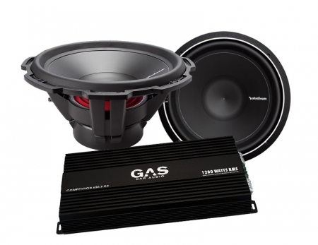 GAS Competition 600.2 + 2st Rockford Fosgate P2D415 i gruppen Pakkeløsninger / Pakker til bilen / Baspakke hos BRL (SET900COMP6002PKT1)
