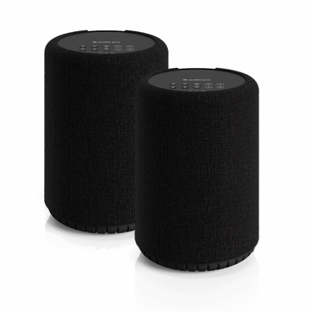 2-pak Audio Pro A10 MKII aktiv Wifi-højttaler, sort i gruppen Hjemmestereo / Højttalere / WiFi-højttalere hos BRL Electronics (SETA10MKIIBX2)