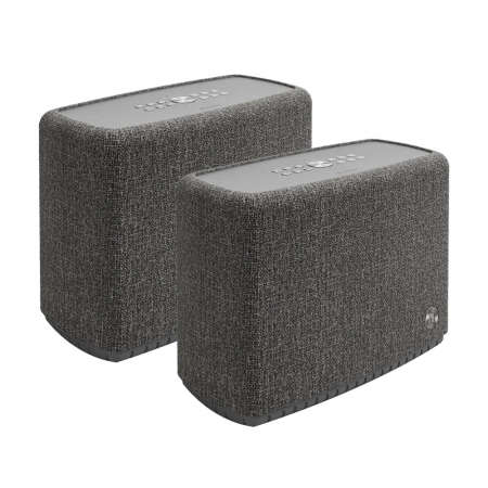 2-pack Audio Pro A15 portabel WiFi- och Bluetooth-högtalare, mörkgrå i gruppen Hjemmestereo / Højttalere / WiFi-højttalere hos BRL (SETA15DGX2)